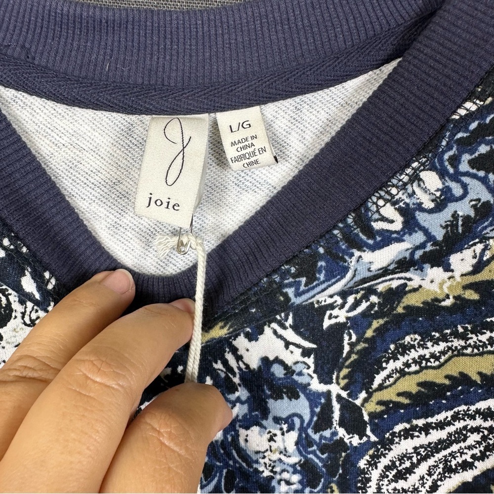Joie | Navy and White‎ Patterned Sweater - Picture 3 of 7